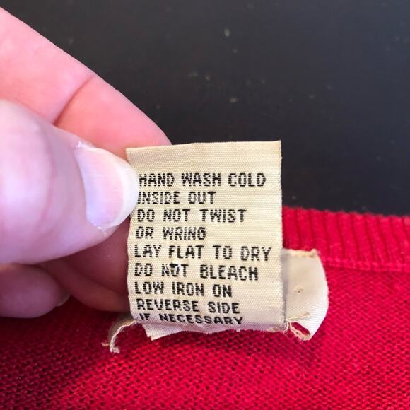 Vintage red white blue American flag button front cardigan size 1X 4th of July - Picture 11 of 14